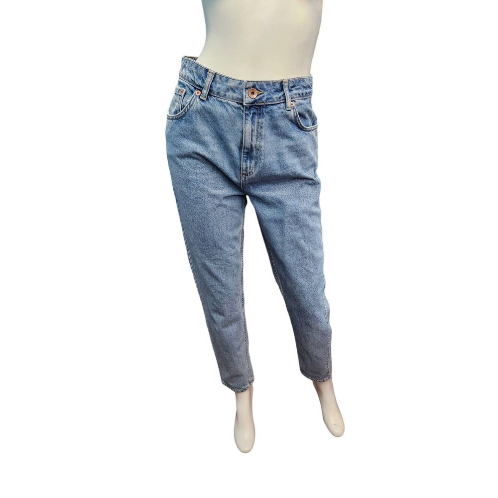 Topshop Moto Mom Jeans Size 30 High Rise Straight Leg Womens